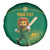 Custom South Africa Cricket Spare Tire Cover Lion Mascot With Protea - Wonder Print Shop