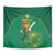 Custom South Africa Cricket Tapestry Lion Mascot With Protea - Wonder Print Shop