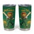 Custom South Africa Proteas Cricket Tumbler Cup Lion Mascot With Protea - Wonder Print Shop