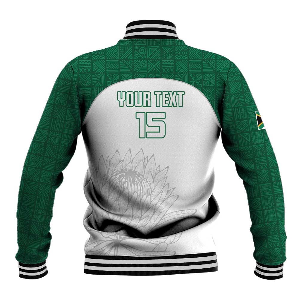Custom South Africa Cricket Baseball Jacket Go Proteas - Wonder Print Shop