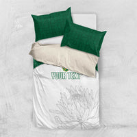 Custom South Africa Cricket Bedding Set Go Proteas - Wonder Print Shop