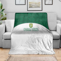 Custom South Africa Cricket Blanket Go Proteas
