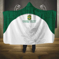 Custom South Africa Cricket Hooded Blanket Go Proteas