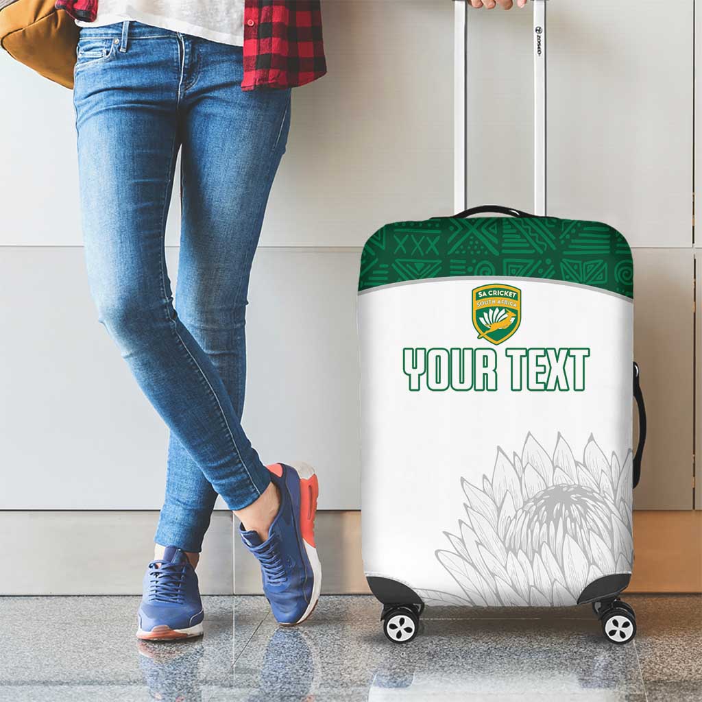 Custom South Africa Cricket Luggage Cover Go Proteas - Wonder Print Shop