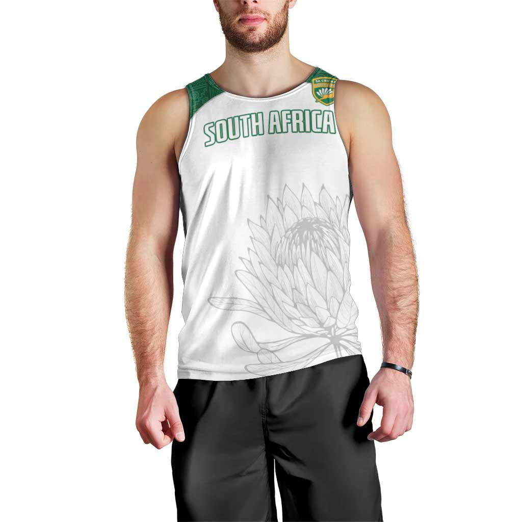 Custom South Africa Cricket Men Tank Top Go Proteas - Wonder Print Shop