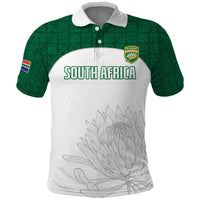 Custom South Africa Cricket Polo Shirt Go Proteas - Wonder Print Shop