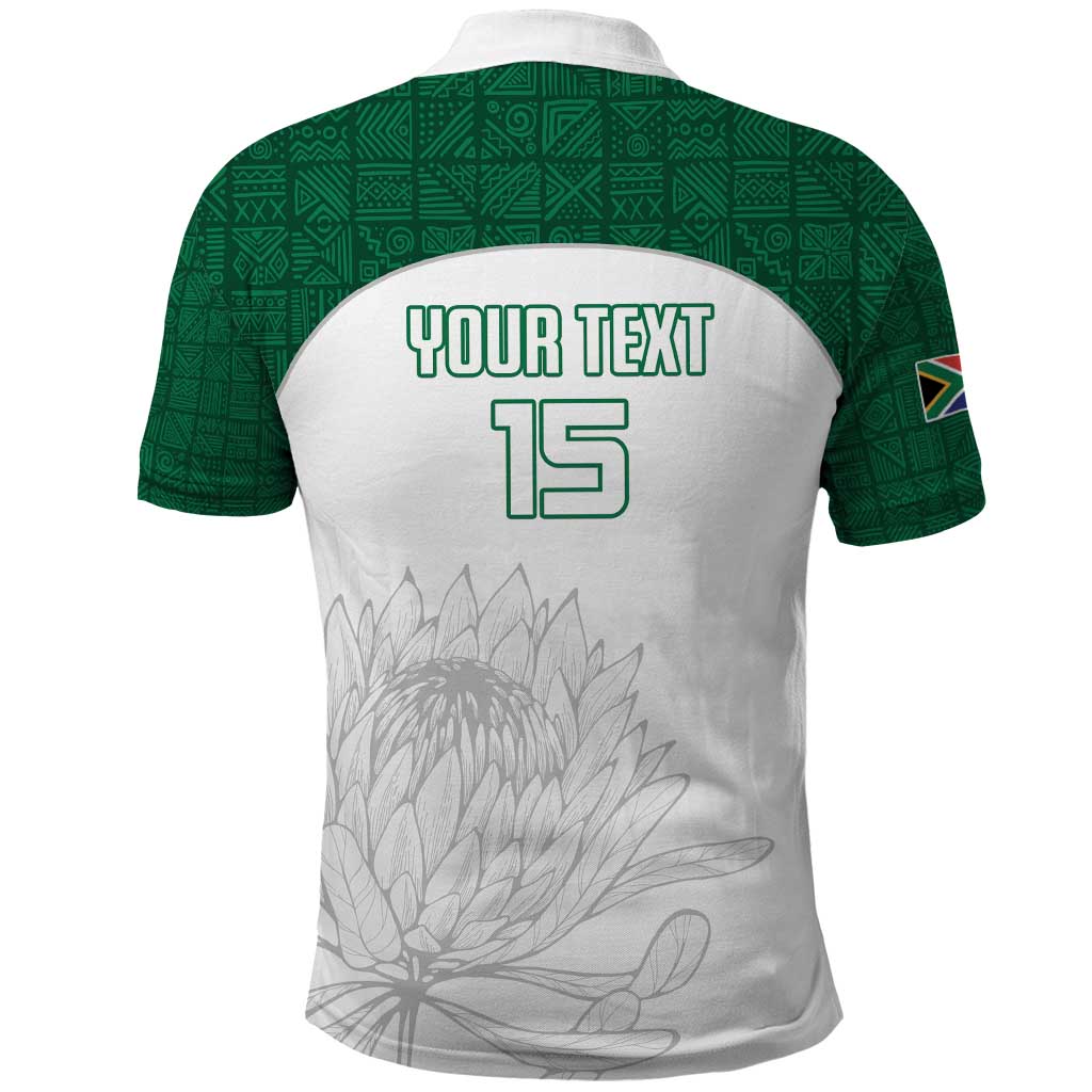 Custom South Africa Cricket Polo Shirt Go Proteas - Wonder Print Shop
