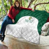 Custom South Africa Cricket Quilt Go Proteas - Wonder Print Shop