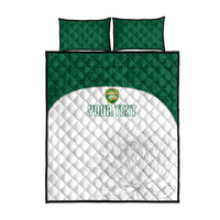 Custom South Africa Cricket Quilt Bed Set Go Proteas - Wonder Print Shop