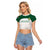Custom South Africa Cricket Raglan Cropped T Shirt Go Proteas - Wonder Print Shop