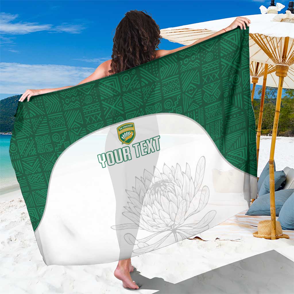 Custom South Africa Cricket Sarong Go Proteas - Wonder Print Shop