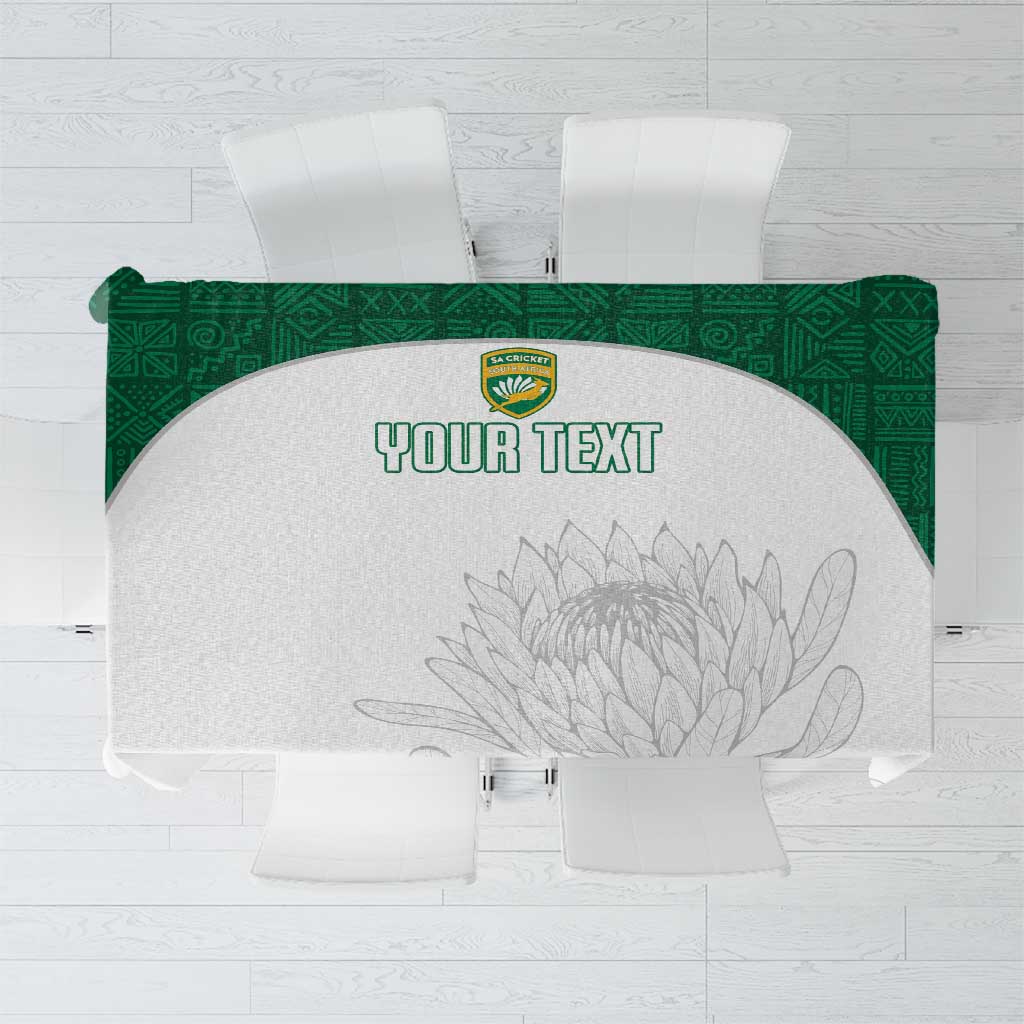 Custom South Africa Cricket Tablecloth Go Proteas - Wonder Print Shop