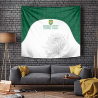 Custom South Africa Cricket Tapestry Go Proteas - Wonder Print Shop