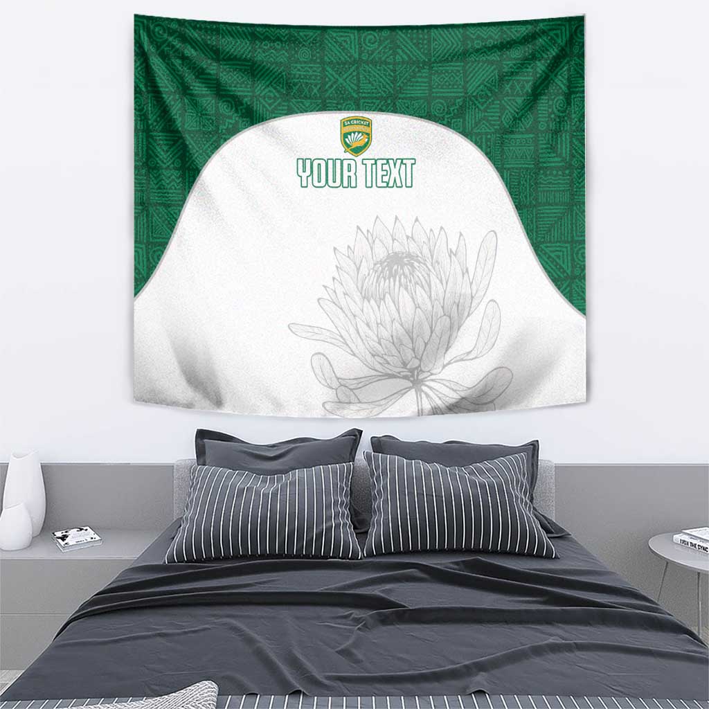 Custom South Africa Cricket Tapestry Go Proteas - Wonder Print Shop