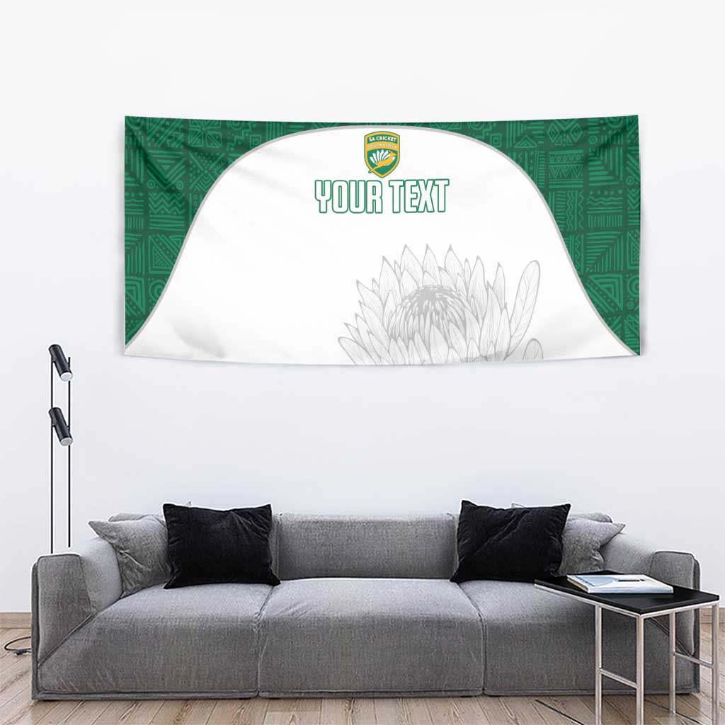Custom South Africa Cricket Tapestry Go Proteas - Wonder Print Shop
