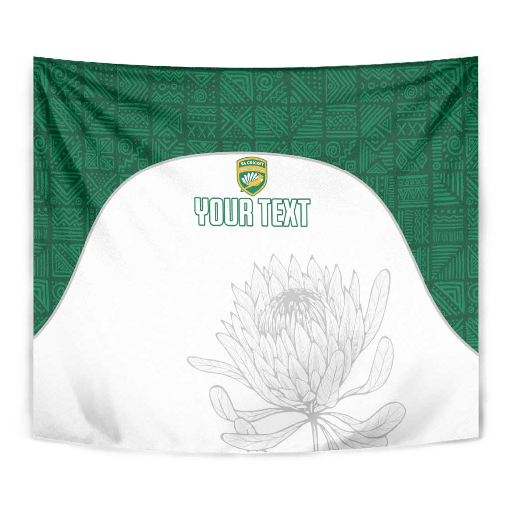Custom South Africa Cricket Tapestry Go Proteas - Wonder Print Shop