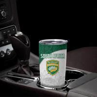 Custom South Africa Cricket Tumbler Cup Go Proteas - Wonder Print Shop