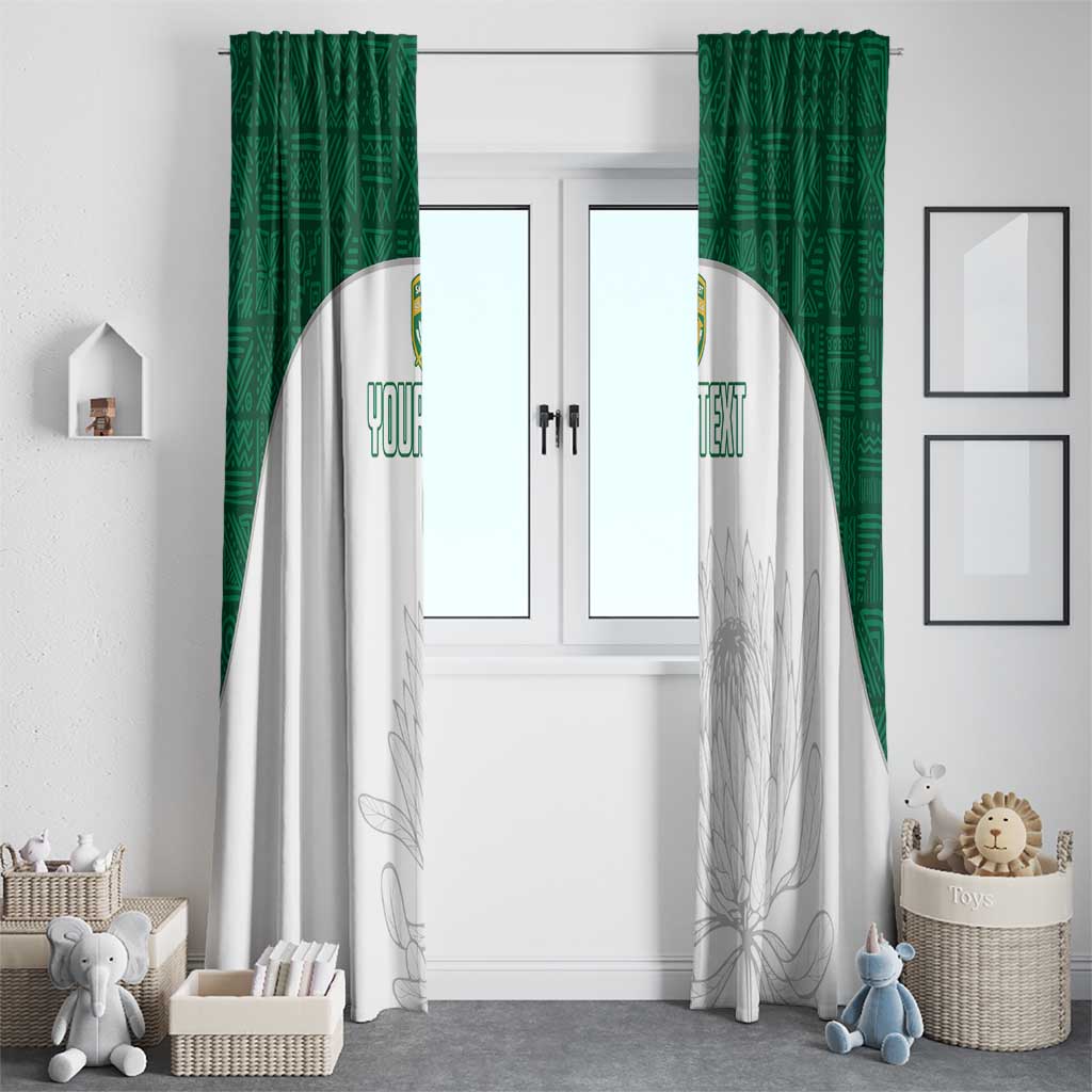 Custom South Africa Cricket Window Curtain Go Proteas - Wonder Print Shop