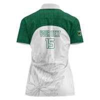 Custom South Africa Cricket Women Polo Shirt Go Proteas - Wonder Print Shop