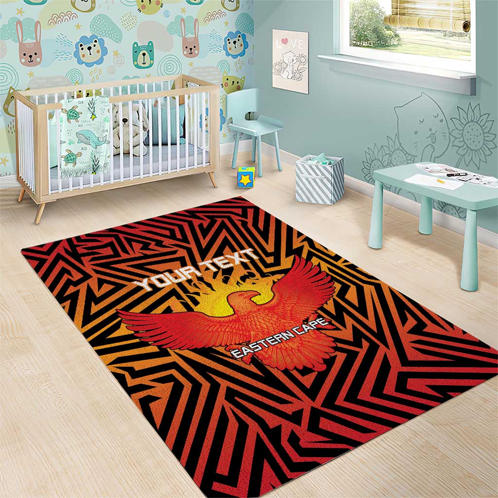 Custom South Africa Eastern Cape Cricket Area Rug Go Sunrisers - Wonder Print Shop