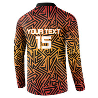 Custom South Africa Eastern Cape Cricket Button Sweatshirt Go Sunrisers - Wonder Print Shop