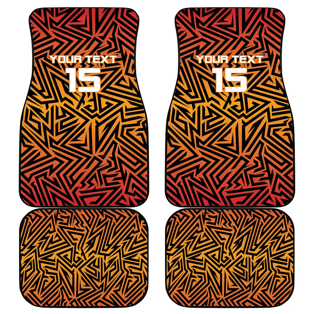 Custom South Africa Eastern Cape Cricket Car Mats Go Sunrisers - Wonder Print Shop
