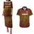Custom South Africa Eastern Cape Cricket Couples Matching Puletasi and Hawaiian Shirt Go Sunrisers - Wonder Print Shop