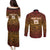 Custom South Africa Eastern Cape Cricket Couples Matching Puletasi and Long Sleeve Button Shirt Go Sunrisers - Wonder Print Shop