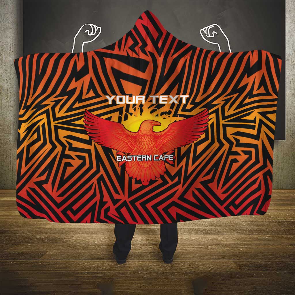 Custom South Africa Eastern Cape Cricket Hooded Blanket Go Sunrisers