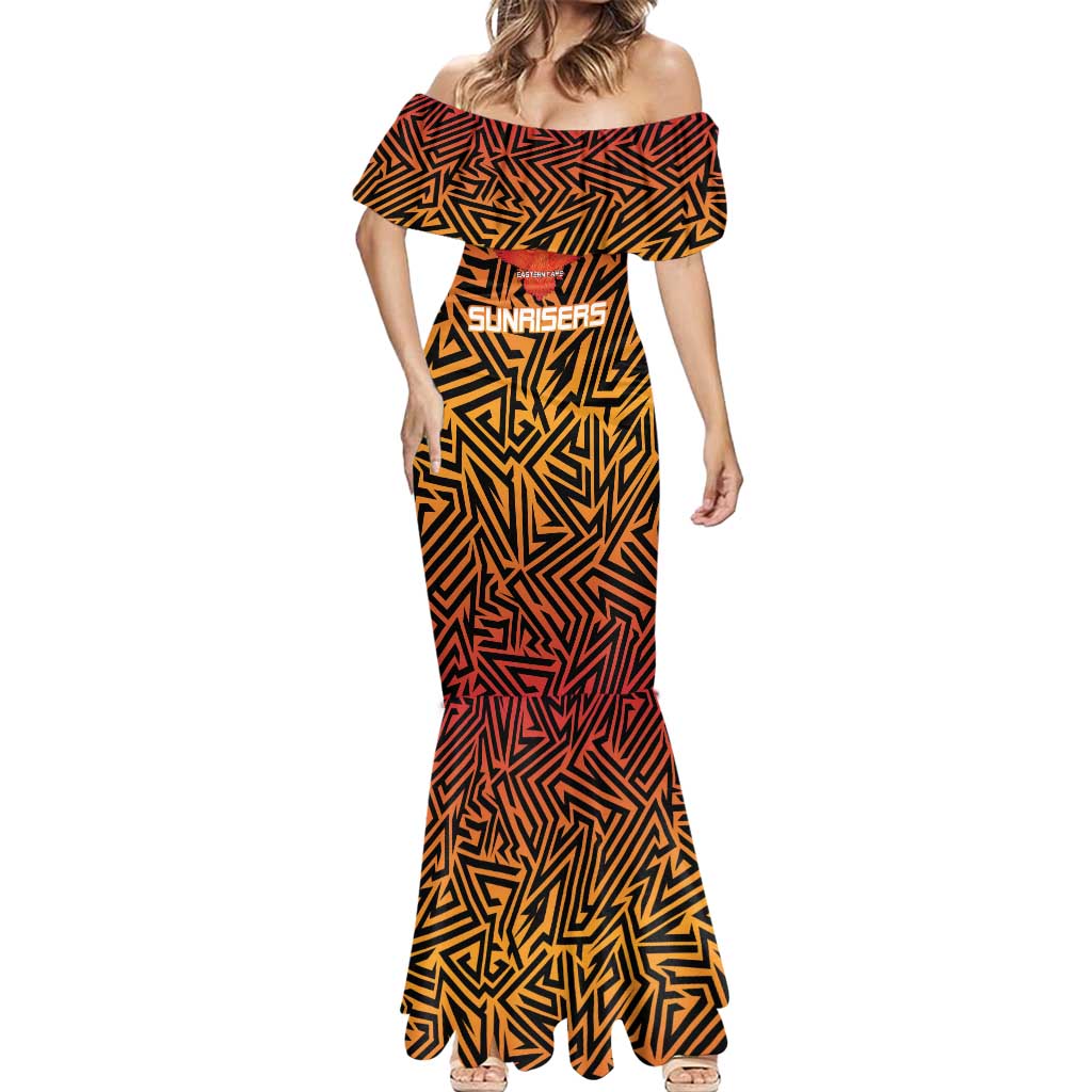 Custom South Africa Eastern Cape Cricket Mermaid Dress Go Sunrisers - Wonder Print Shop