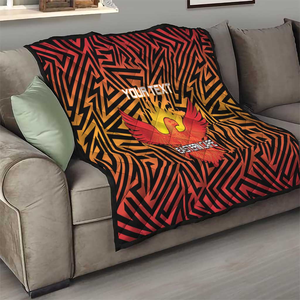 Custom South Africa Eastern Cape Cricket Quilt Go Sunrisers - Wonder Print Shop
