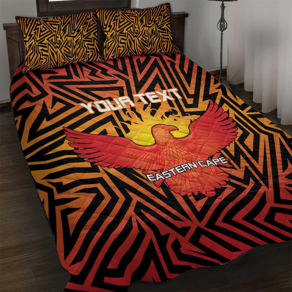 Custom South Africa Eastern Cape Cricket Quilt Bed Set Go Sunrisers - Wonder Print Shop