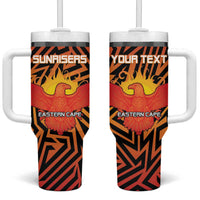 Custom South Africa Eastern Cape Cricket Tumbler With Handle Go Sunrisers - Wonder Print Shop
