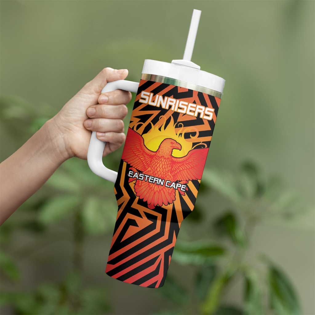 Custom South Africa Eastern Cape Cricket Tumbler With Handle Go Sunrisers - Wonder Print Shop