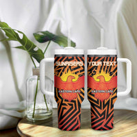 Custom South Africa Eastern Cape Cricket Tumbler With Handle Go Sunrisers - Wonder Print Shop