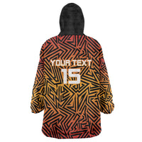 Custom South Africa Eastern Cape Cricket Wearable Blanket Hoodie Go Sunrisers - Wonder Print Shop
