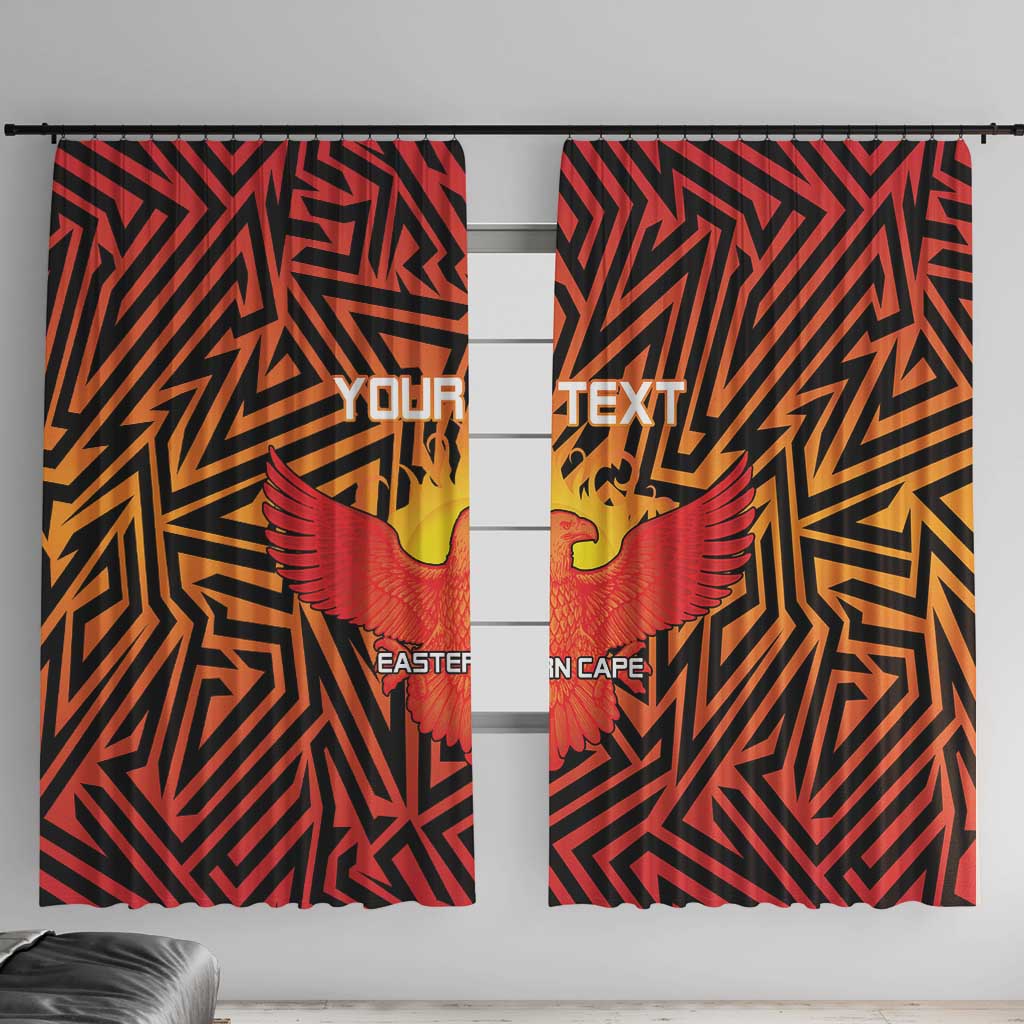 Custom South Africa Eastern Cape Cricket Window Curtain Go Sunrisers - Wonder Print Shop