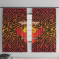 Custom South Africa Eastern Cape Cricket Window Curtain Go Sunrisers - Wonder Print Shop