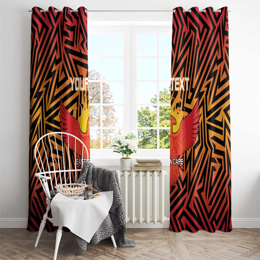 Custom South Africa Eastern Cape Cricket Window Curtain Go Sunrisers - Wonder Print Shop