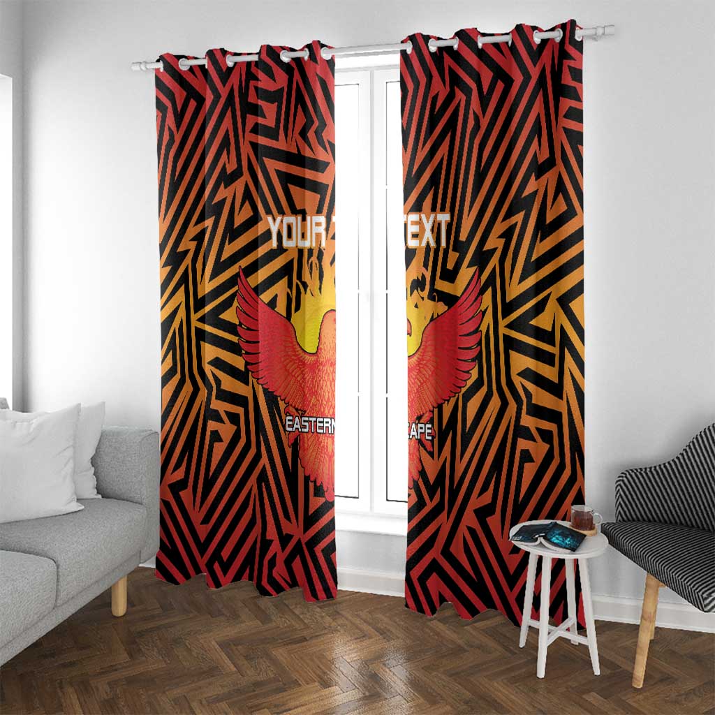 Custom South Africa Eastern Cape Cricket Window Curtain Go Sunrisers - Wonder Print Shop