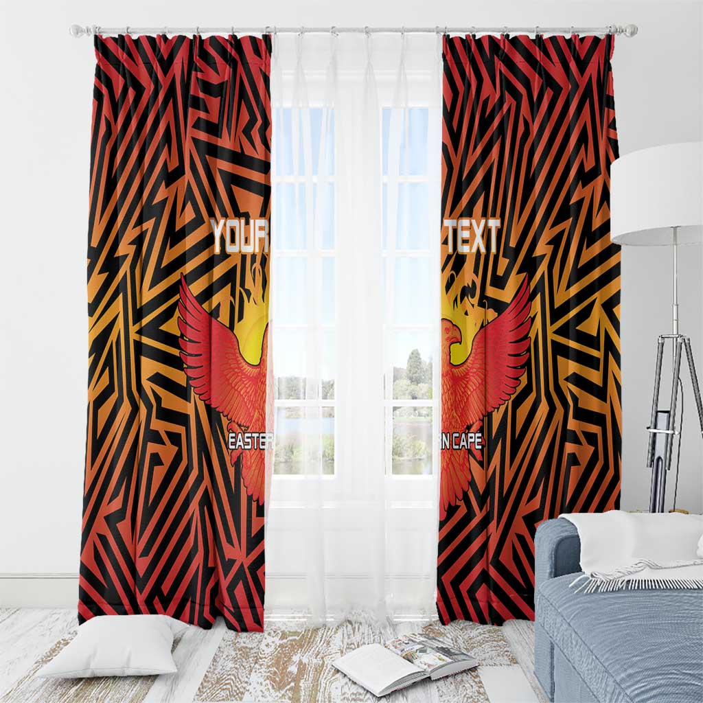 Custom South Africa Eastern Cape Cricket Window Curtain Go Sunrisers - Wonder Print Shop