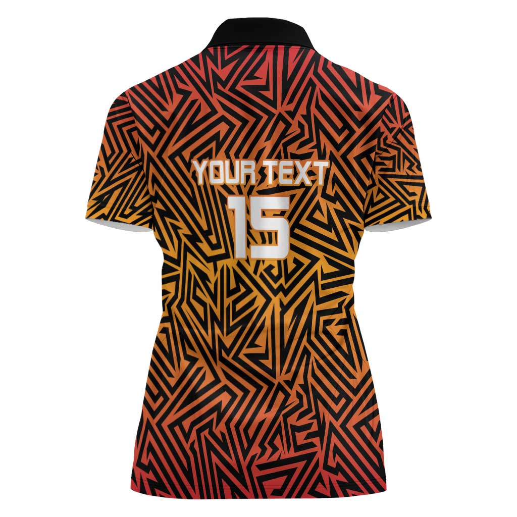 Custom South Africa Eastern Cape Cricket Women Polo Shirt Go Sunrisers - Wonder Print Shop