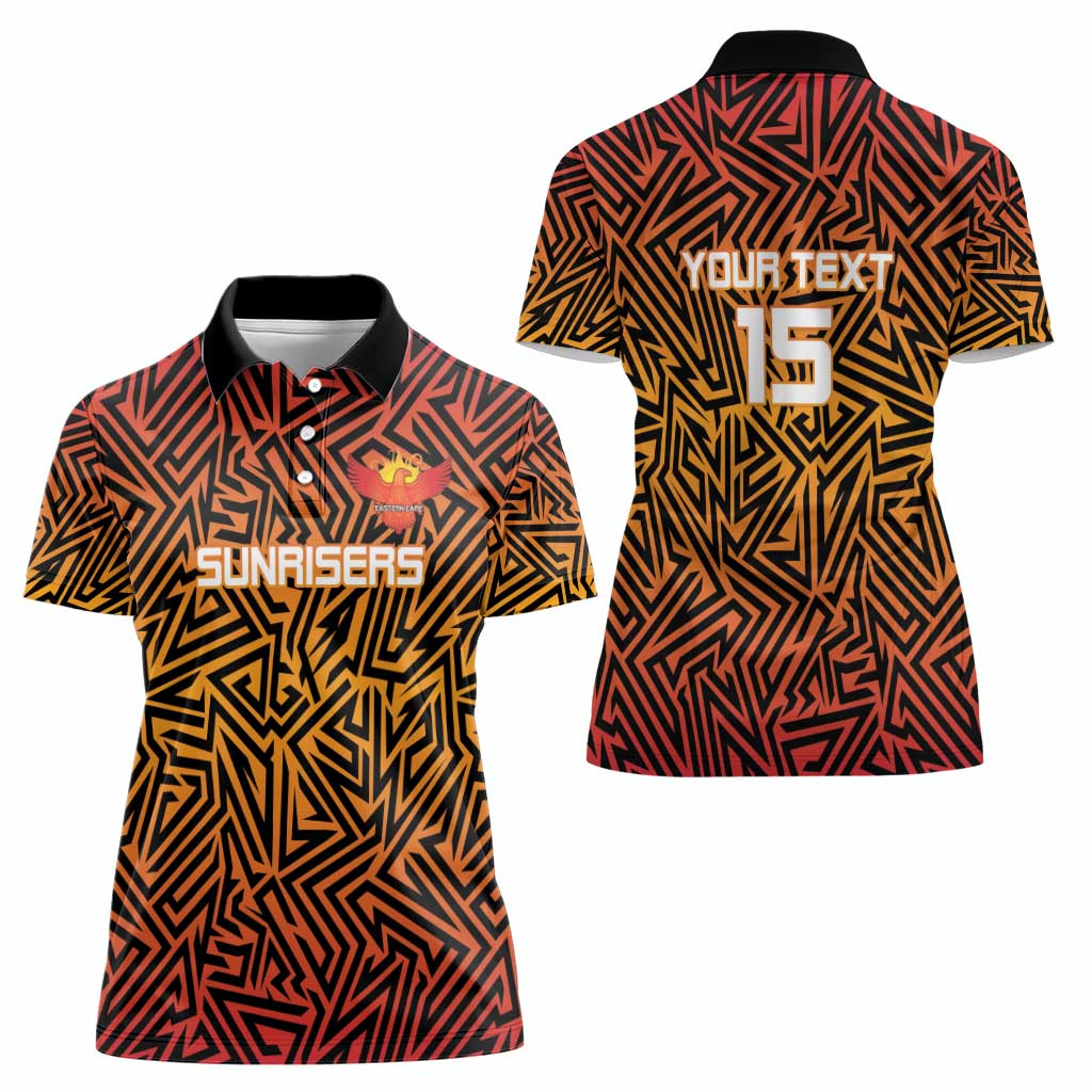 Custom South Africa Eastern Cape Cricket Women Polo Shirt Go Sunrisers - Wonder Print Shop