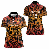 Custom South Africa Eastern Cape Cricket Women Polo Shirt Go Sunrisers - Wonder Print Shop