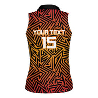 Custom South Africa Eastern Cape Cricket Women Sleeveless Polo Shirt Go Sunrisers - Wonder Print Shop