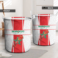 Morocco Football Laundry Basket Go Champions Atlas Lions - White - Wonder Print Shop