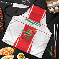 Morocco Football Apron Go Champions Atlas Lions - White - Wonder Print Shop