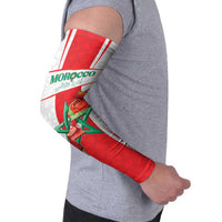 Custom Morocco Football Arm Sleeves Go Champions Atlas Lions - White - Wonder Print Shop