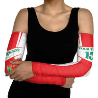 Custom Morocco Football Arm Sleeves Go Champions Atlas Lions - White - Wonder Print Shop