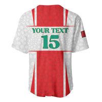 Custom Morocco Football Baseball Jersey Go Champions Atlas Lions - White - Wonder Print Shop